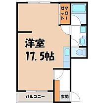 栃木県宇都宮市西2丁目（賃貸マンション1R・3階・37.92㎡） その2