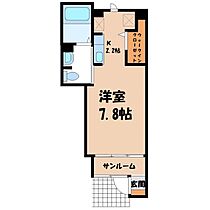 栃木県宇都宮市岩曽町（賃貸アパート1K・1階・27.94㎡） その2