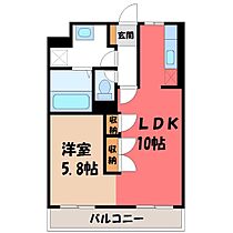 栃木県河内郡上三川町しらさぎ3丁目（賃貸マンション1LDK・1階・40.33㎡） その2