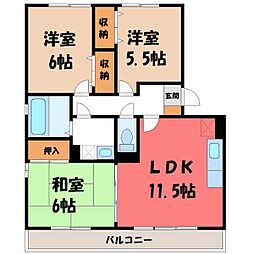 JR東北本線 宇都宮駅 バス10分 下栗団地西停下車 徒歩6分