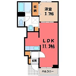 JR日光線 鹿沼駅 バス5分 西久保入口下車 徒歩9分