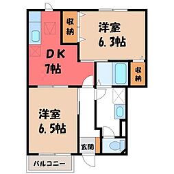 間取図画像 2DK