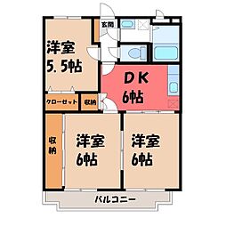 東武宇都宮線 東武宇都宮駅 4.4km 2階/-