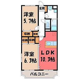東武宇都宮線 東武宇都宮駅 4km 1階/-
