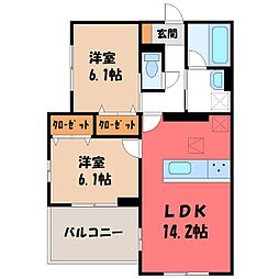 JR東北本線 小山駅 徒歩34分 1階/-