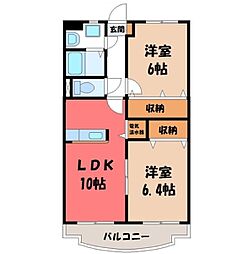 東武日光線 新栃木駅 徒歩25分 3階/-