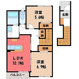 JR東北新幹線 小山駅 バス29分 千駄塚公民館下車 徒歩7分 2階/-