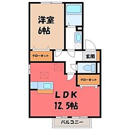 JR東北本線 宇都宮駅 バス20分 上御幸ヶ原南下車 徒歩4分 2階/-