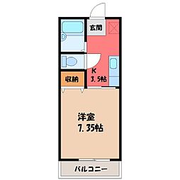 東武宇都宮線 東武宇都宮駅 徒歩19分 2階/-