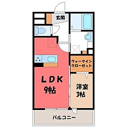 JR東北本線 宇都宮駅 バス25分 十九夜前下車 徒歩5分 3階/-