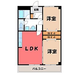 東武宇都宮線 東武宇都宮駅 徒歩33分 6階/-