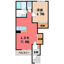 東武日光線 新鹿沼駅 徒歩19分 1階/-