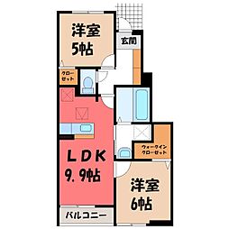 JR日光線 鹿沼駅 バス15分 花木センター入口下車 徒歩4分 1階/-
