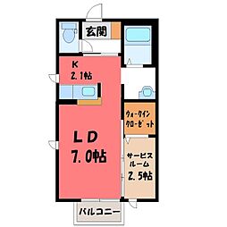 ラフィール 1SKの間取図画像