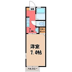 東武宇都宮線 東武宇都宮駅 徒歩8分 1階/-