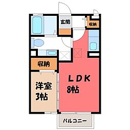 JR東北本線 岡本駅 徒歩12分 1階/-