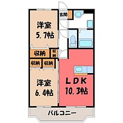 JR日光線 鹿沼駅 徒歩36分
