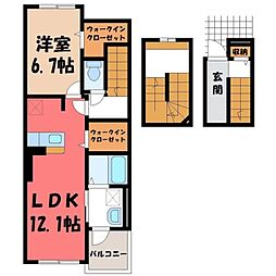 ヴィラ・エスペランサ 1LDKの間取図画像