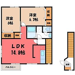 JR東北本線 自治医大駅 徒歩9分 2階/-