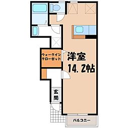 JR日光線 鹿沼駅 バス5分 西久保入口下車 徒歩9分