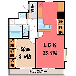 JR東北本線 宇都宮駅 徒歩13分 11階/-