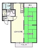 ノーブルハイツI B棟 202 ｜ 福島県郡山市町東1丁目（賃貸アパート2LDK・2階・50.00㎡） その2