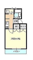 アップル咲田 205 ｜ 福島県郡山市咲田2丁目（賃貸アパート1K・2階・25.70㎡） その3