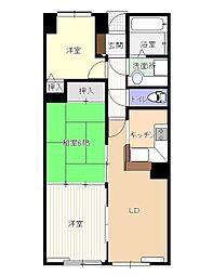 ファミール郡山開成山公園 3LDKの間取図画像