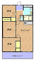 ズイコーハイツパート2 3LDKの間取図画像