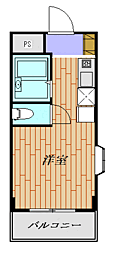 エスペランサ21 ワンルームの間取図画像