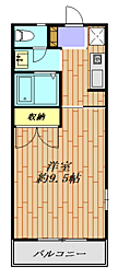 ファーストステーション 1Kの間取図画像