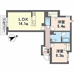 物件の間取り