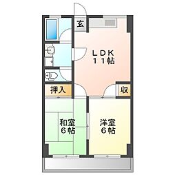 間取図画像 2LDK