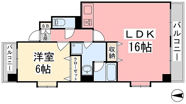 ロイヤルコート松山 302｜愛媛県松山市古川南1丁目(賃貸マンション1LDK・3階・52.79㎡)の写真 その2