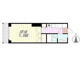 コーポオリエント  ｜ 愛媛県松山市味酒町3丁目3-15（賃貸マンション1K・5階・21.87㎡） その2