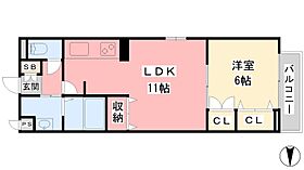 ＡＸＩＳ松前  ｜ 愛媛県松山市松前町3丁目（賃貸マンション1LDK・6階・41.00㎡） その2