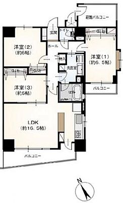 間取り ライオンズマンション南仙台第5 9階/903