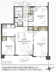 ナイス・アーバン鶴ケ谷ヒルズ 3LDKの間取図画像