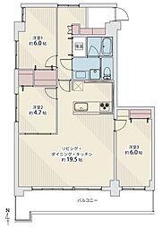 間取図画像 3LDK
