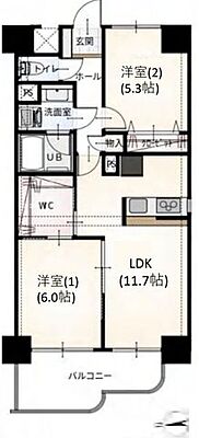 間取り ダイアパレス小田原 7階/702