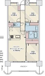 アルコート泉中央 3LDKの間取図画像