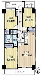柏木一丁目シティハウス 3LDKの間取図画像