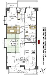 ロイヤルパレス泉中央3 3LDKの間取図画像