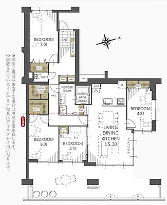 間取り 木の実マンション 12階/1203