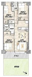 シーアイマンション八乙女 3LDKの間取図画像
