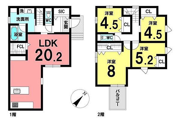 間取りを拡大表示