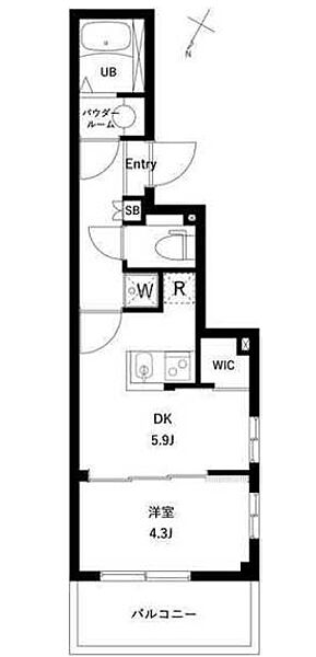 コンポジット千駄木ヒルトップ 503｜東京都台東区谷中２丁目(賃貸マンション1DK・5階・28.06㎡)の写真 その2