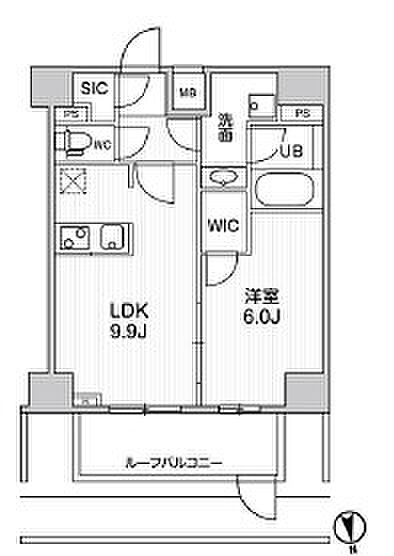 オルタナ神楽坂II（ＡＬＴＥＲＮＡ神楽坂II） 506｜東京都新宿区西五軒町(賃貸マンション1LDK・5階・40.07㎡)の写真 その2