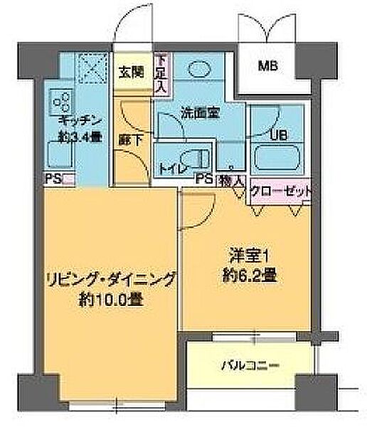 カスタリア茅場町 607｜東京都中央区日本橋小網町(賃貸マンション1LDK・6階・44.82㎡)の写真 その2