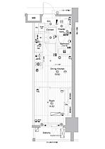 プレミアムキューブ亀戸 602 ｜ 東京都江東区亀戸３丁目47-11（賃貸マンション1DK・6階・25.50㎡） その2